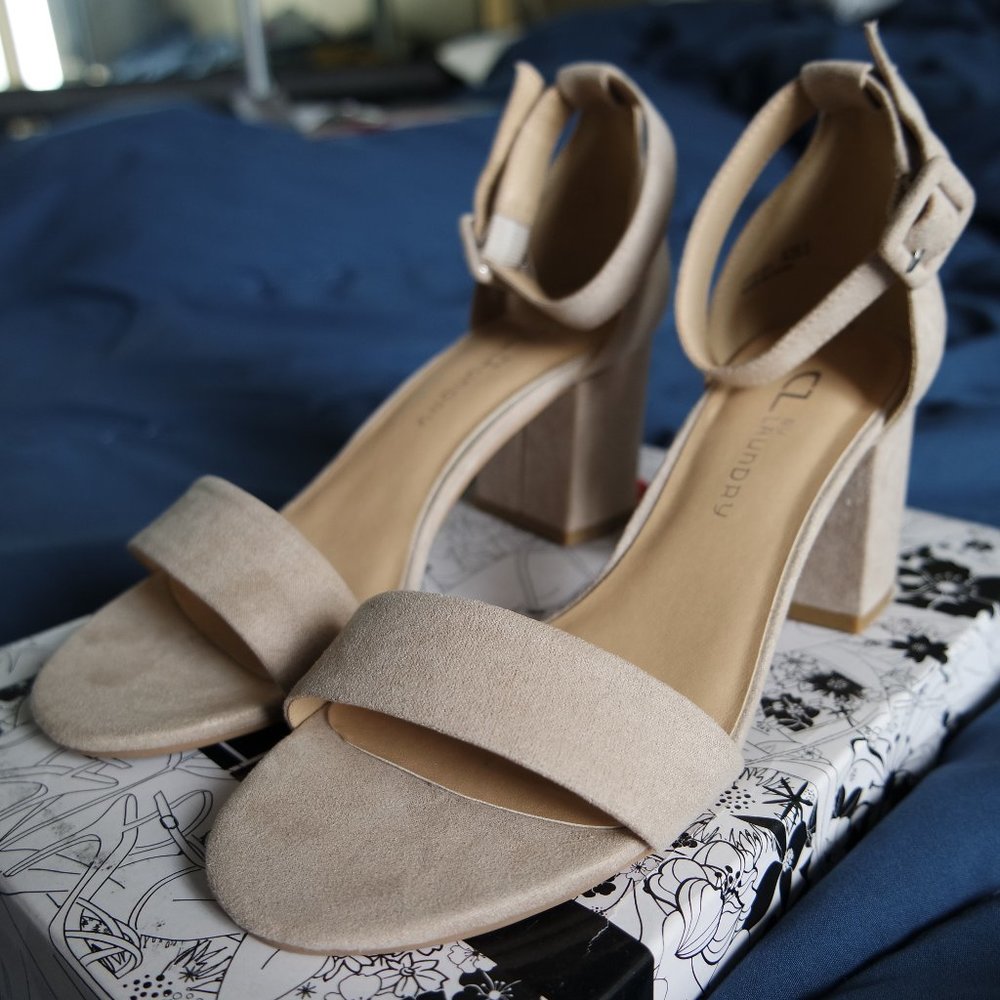 CL by Laundry Jody Sandal (super suede nude)